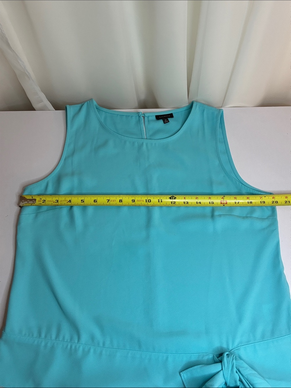 Talbots Bright Turquoise Top - Picture 6 of 10